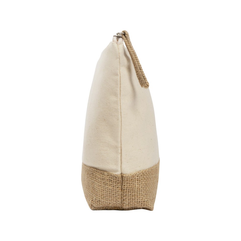 Косметичка "Jute" из хлопка и джута, натуральный