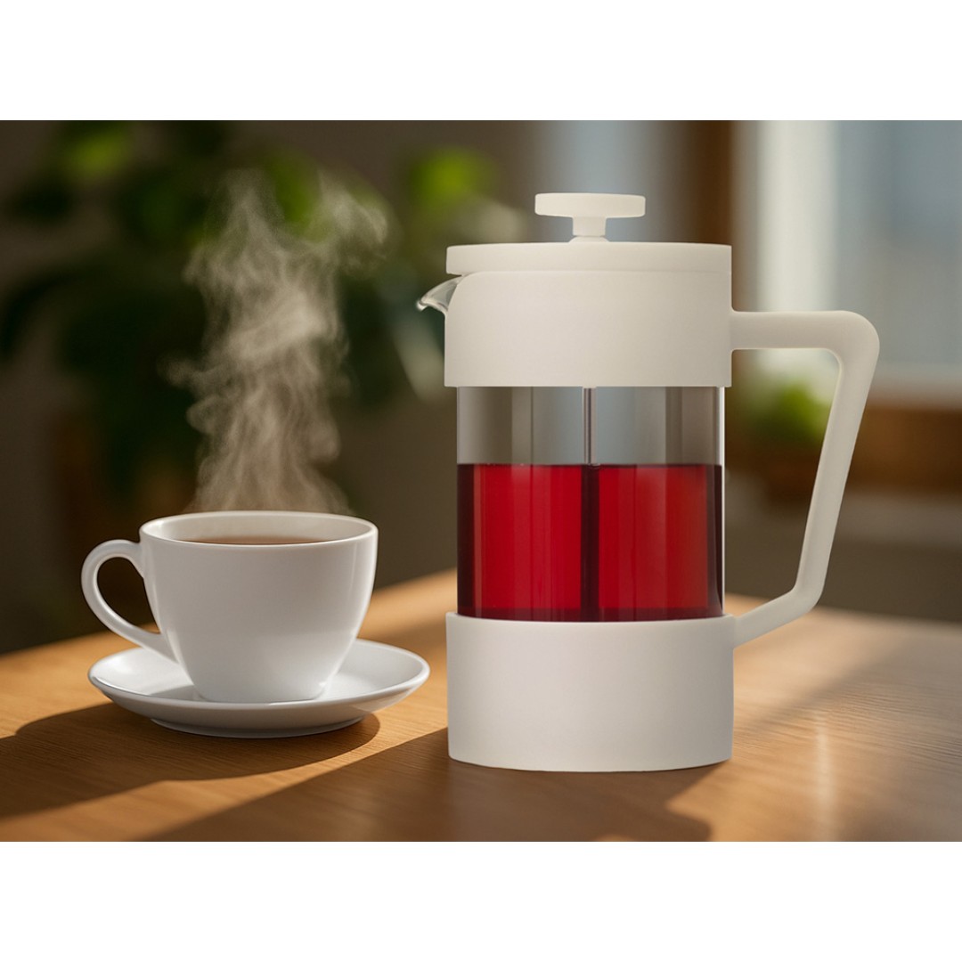 Пластиковый френч-пресс "Intense", 600мл, белый