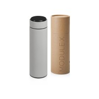 Вакуумный термос «Module X» с индикатором температуры, 500 мл, тубус, серый Cool grey 7C