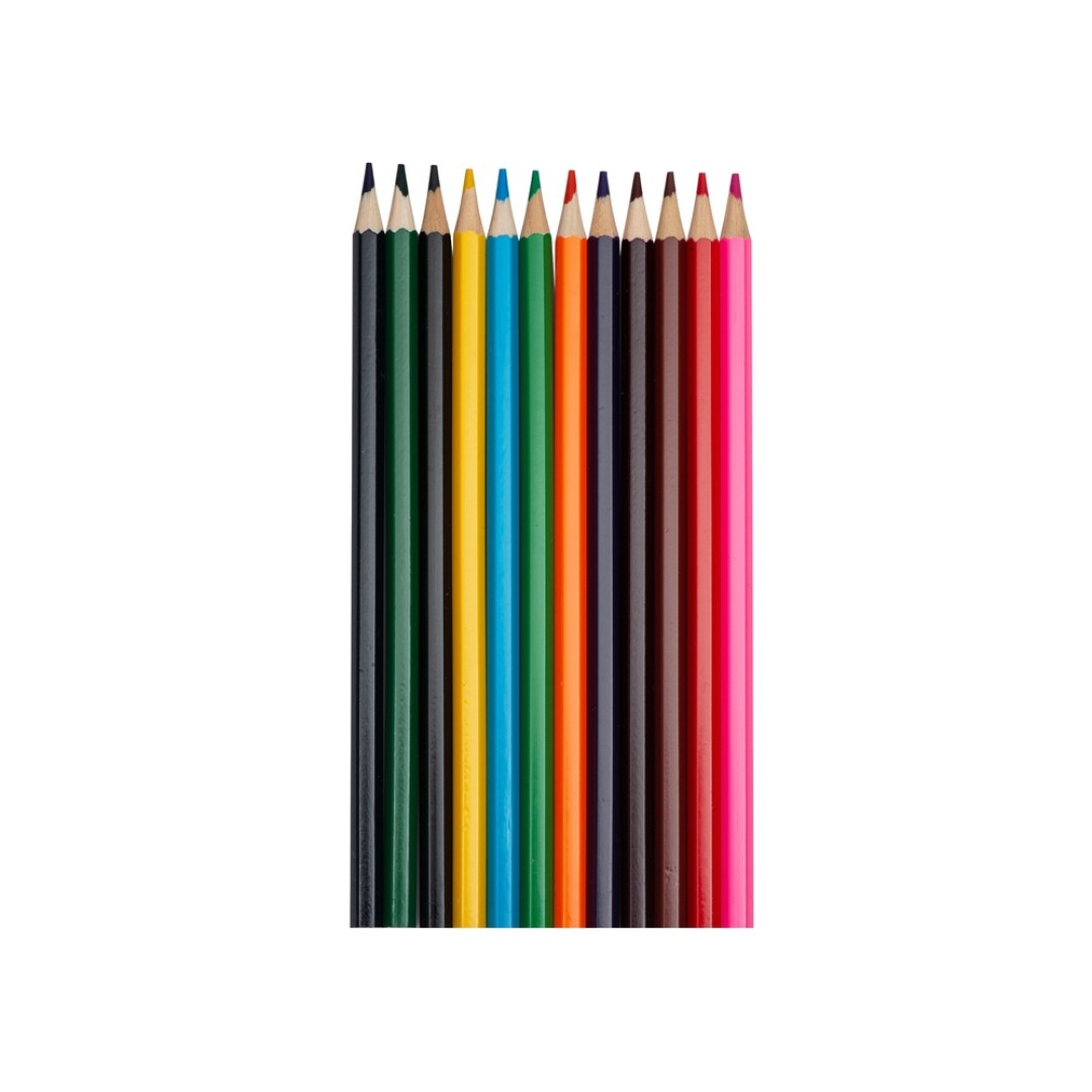 Набор из 12 цветных карандашей "Hakuna Matata", красный