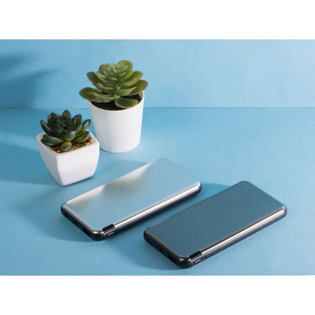 Внешний аккумулятор «Forge» v.2, металл, 10000mah, серебристый