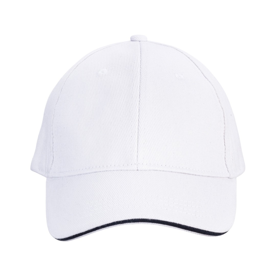 Бейсболка «Cancun», белый/темно-синий