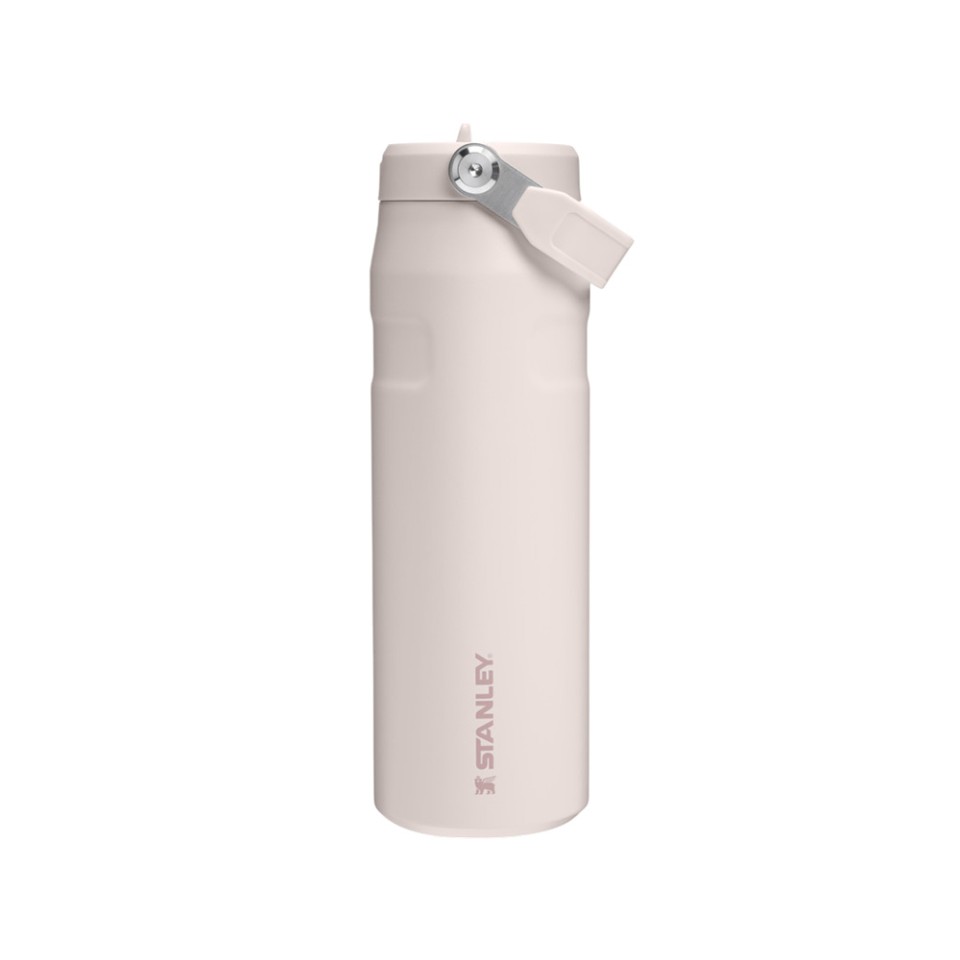 Бутылка для воды объемом 700 мл с откидной трубочкой Stanley IceFlow™ 2.0 - Light pink