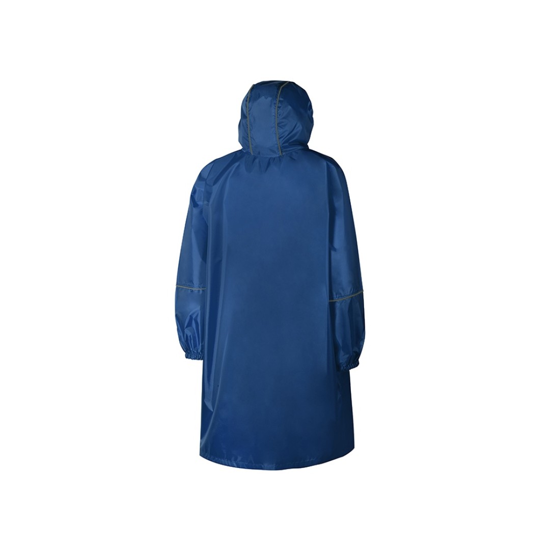 Дождевик - пончо "Galaxy" со светоотражающими элементами, классический синий