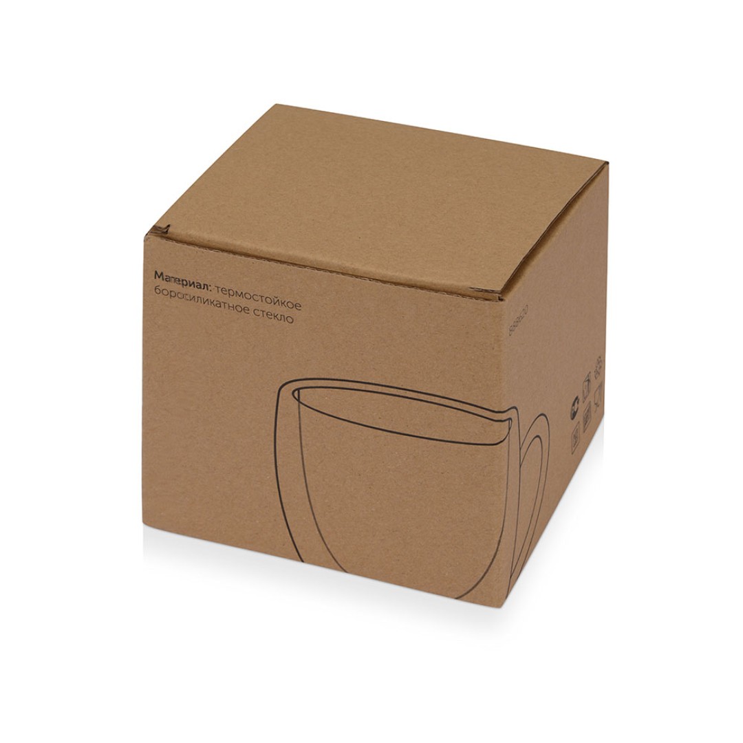 Кружка с двойными стенками «Mont Blanc» полукруглый, с ручкой 250 мл