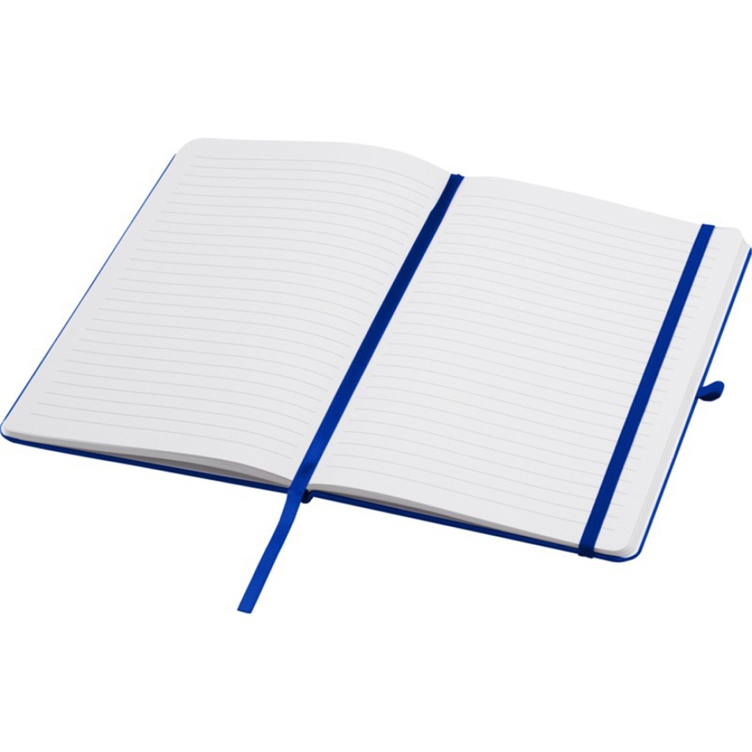 Teak блокнот А5 из переработан. материала в твердой обложке с линован. страницами - Ярко-синий