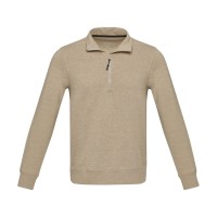 Tin унисекс-свитер с молнией на четверть из переработанных материалов Aware™ - Oatmeal