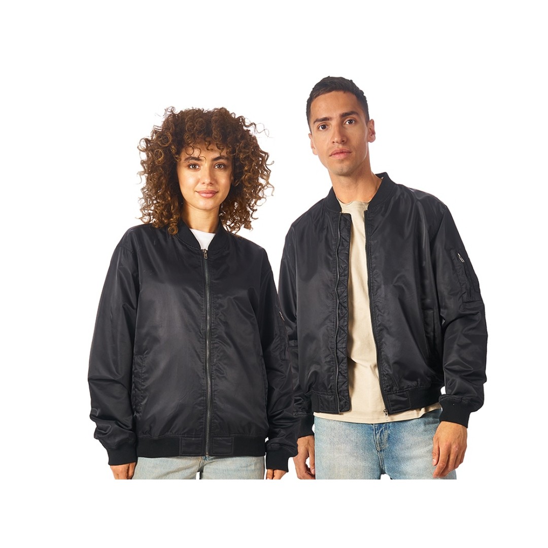 Куртка бомбер «Antwerpen» унисекс, черный