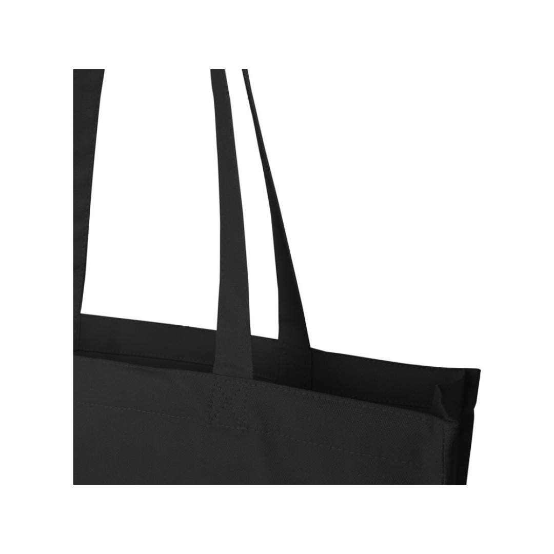 Florida эко-сумка с ластовицей плотностью 270 г/м2 - сплошной черный