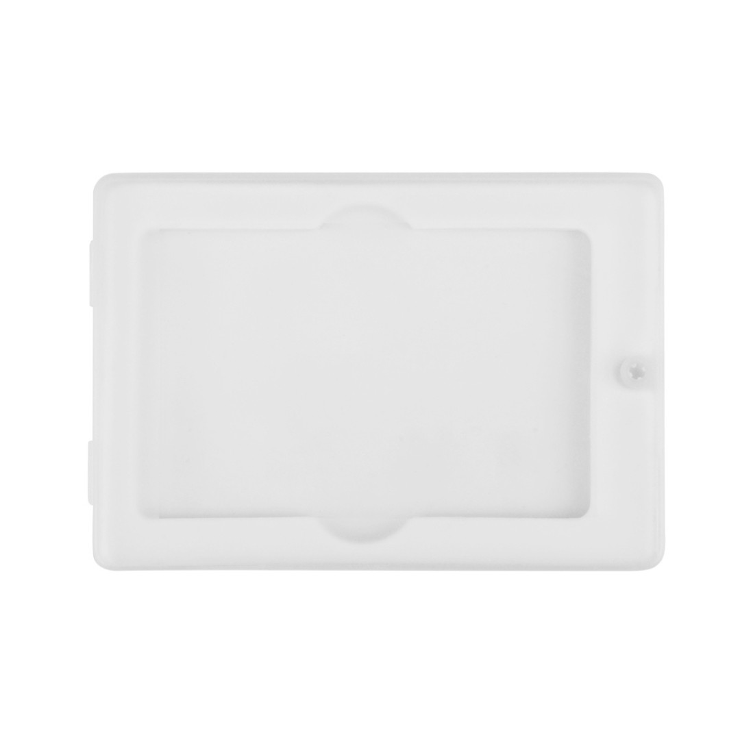 Коробка для флеш-карт «Cell» в шубере, белый прозрачный