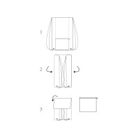 Складной рюкзак со шнурком Hoss, heather dark red