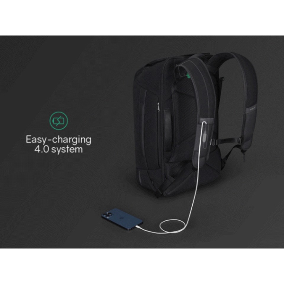 Антикражный рюкзак-трансформер Clickpack Travlo для ноутбука 16", черный