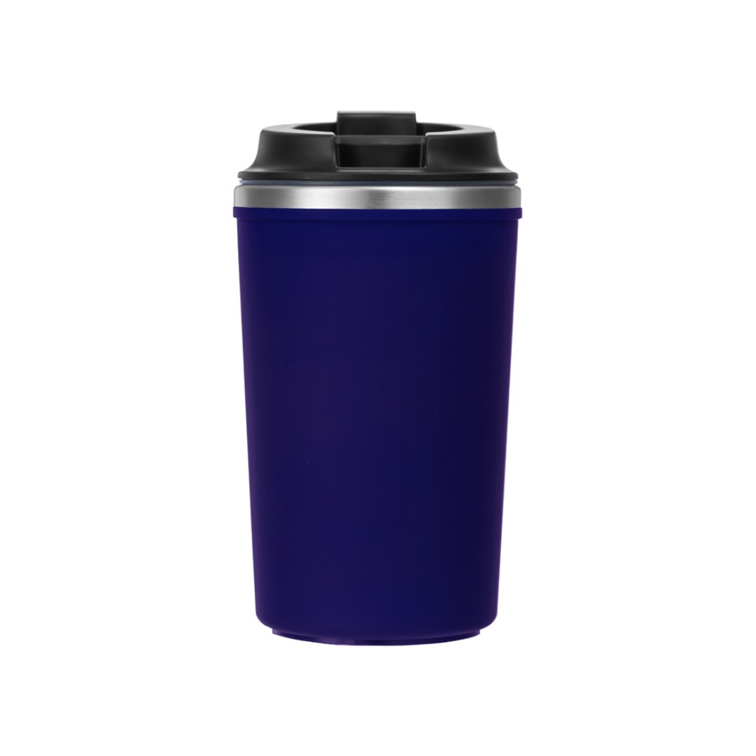 Герметичная термокружка на присоске "Kick", 350 мл, темно-синий