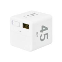 Таймер для тайм-менеджмента "Time Capsule" на 5-15-25-45 минут, софт-тач, белый