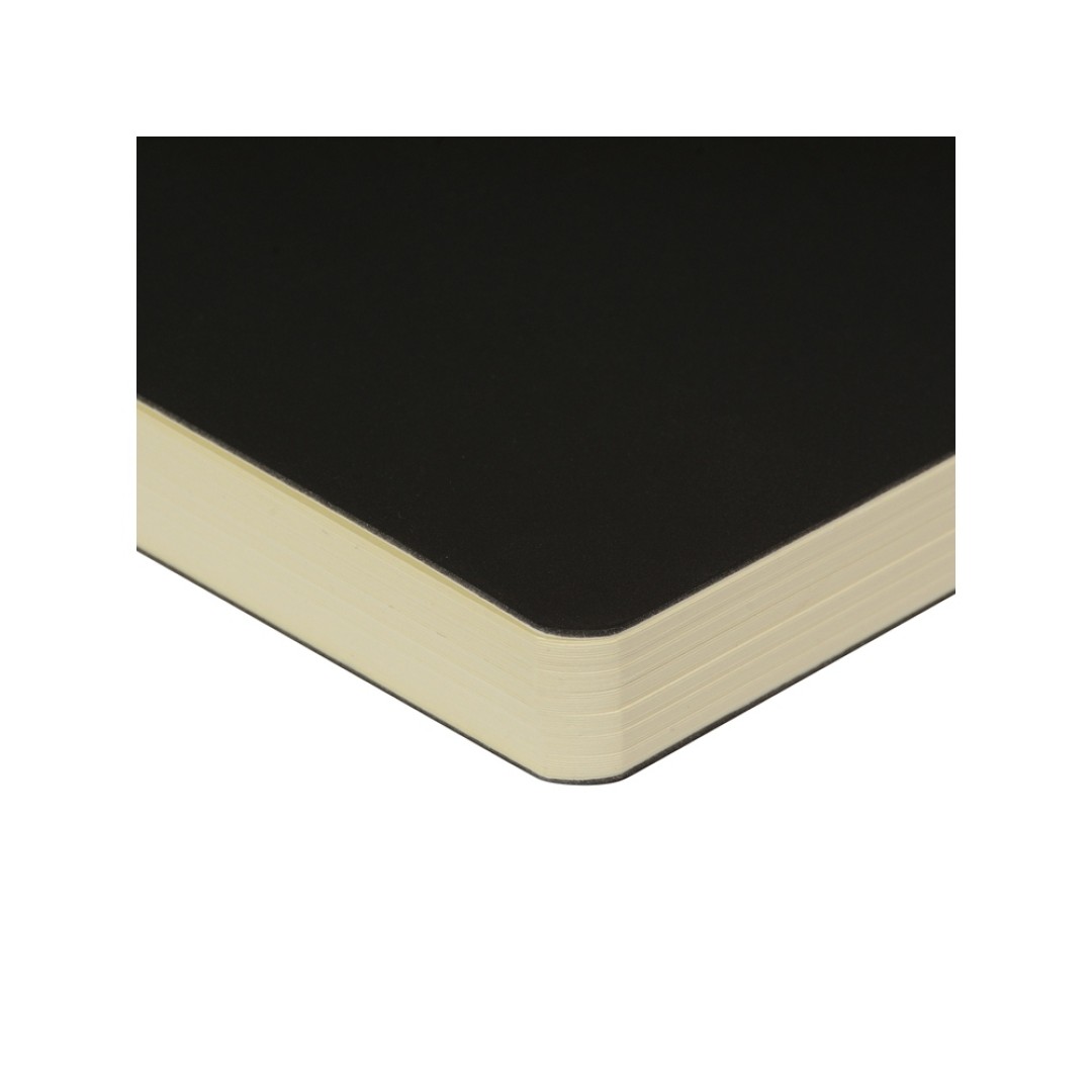 Скетчбук "Sketch & Art" в мягком переплете 140х210 мм, 100 л. бежевой бумаги 100 гр., черный