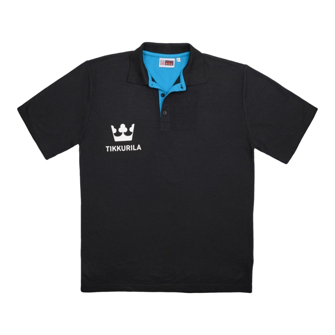 Рубашка поло "Solo" мужская, аква