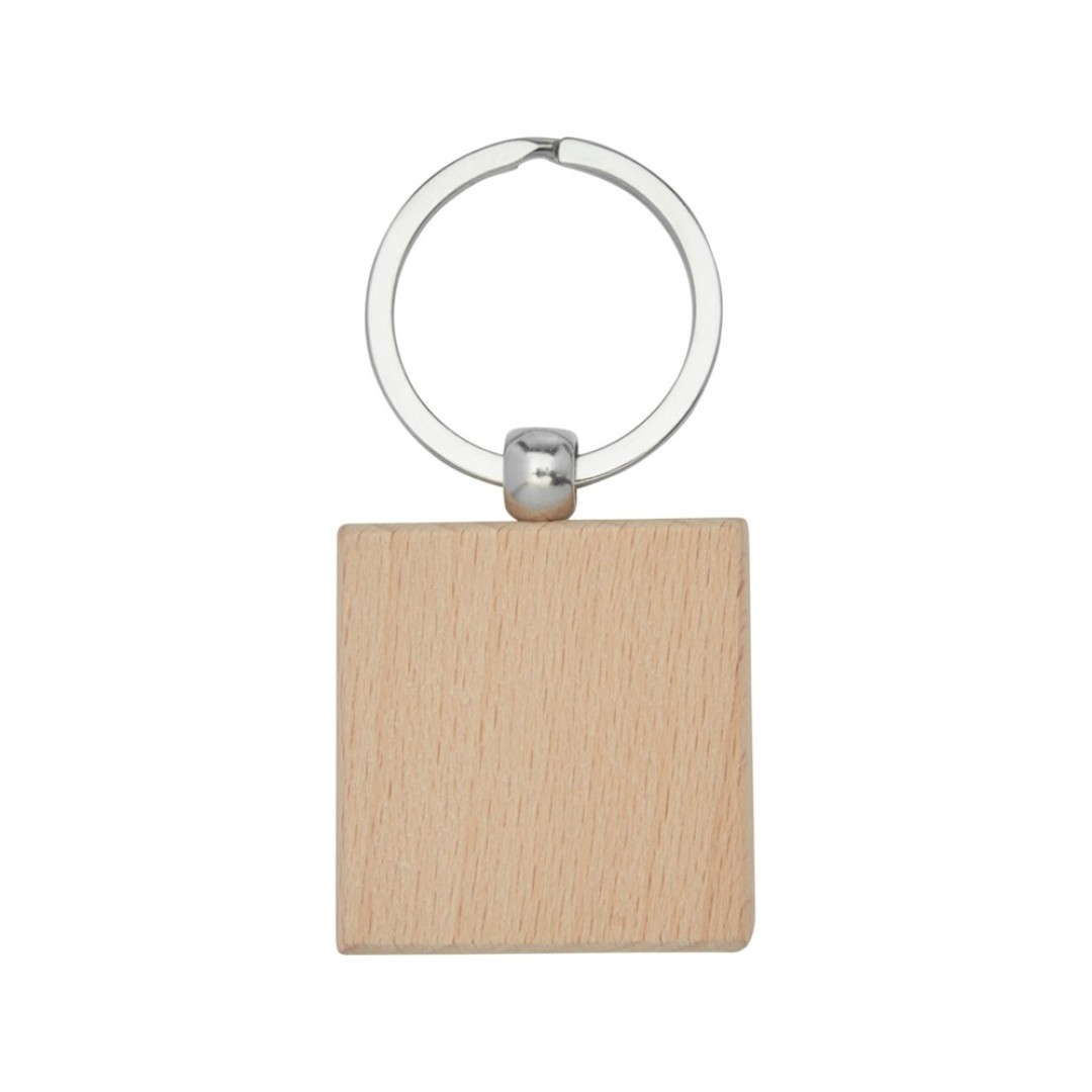 Квадратный брелок Gioia из бука, дерево