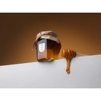 Мед с сосновой шишкой и кедровым орехом 250 гр.