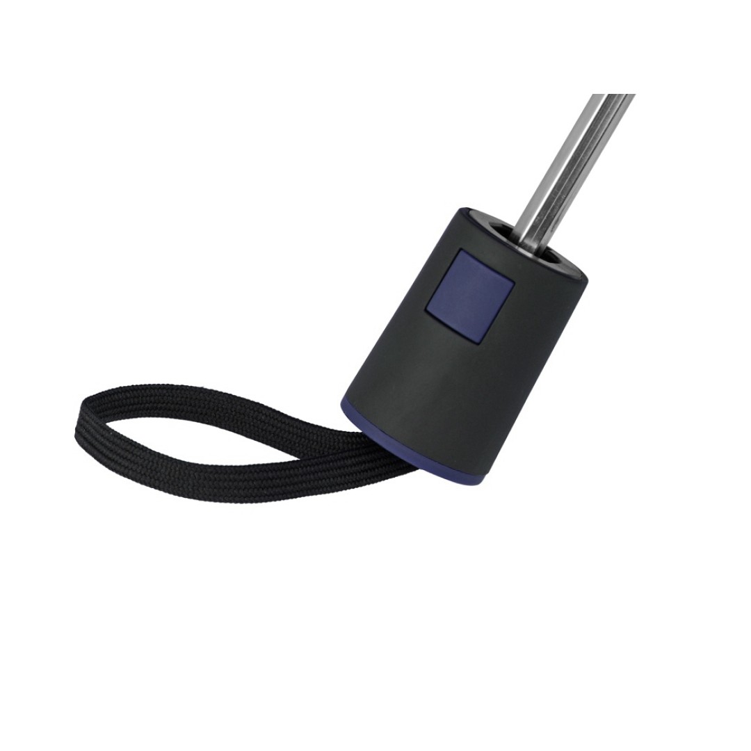 Зонт складной "Irvine", полуавтоматический, 3 сложения, с чехлом, темно-синий