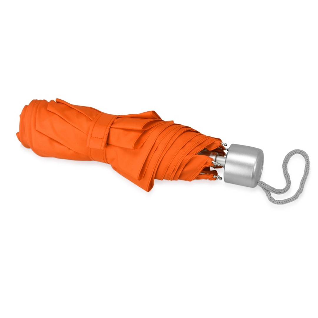 Зонт складной "Tempe", механический, 3 сложения, с чехлом, оранжевый