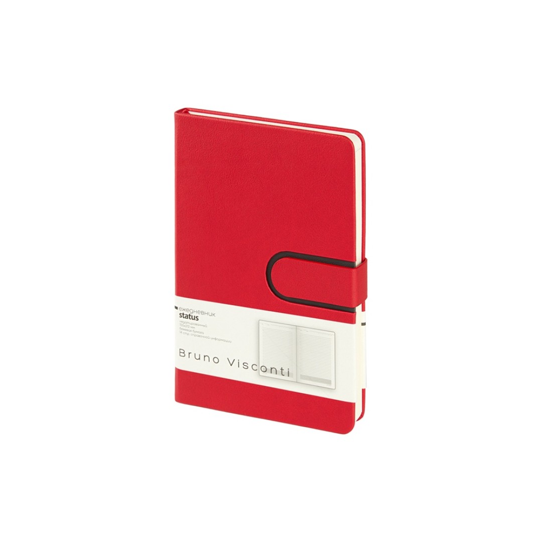 Ежедневник недатированный А5 "Status", красный