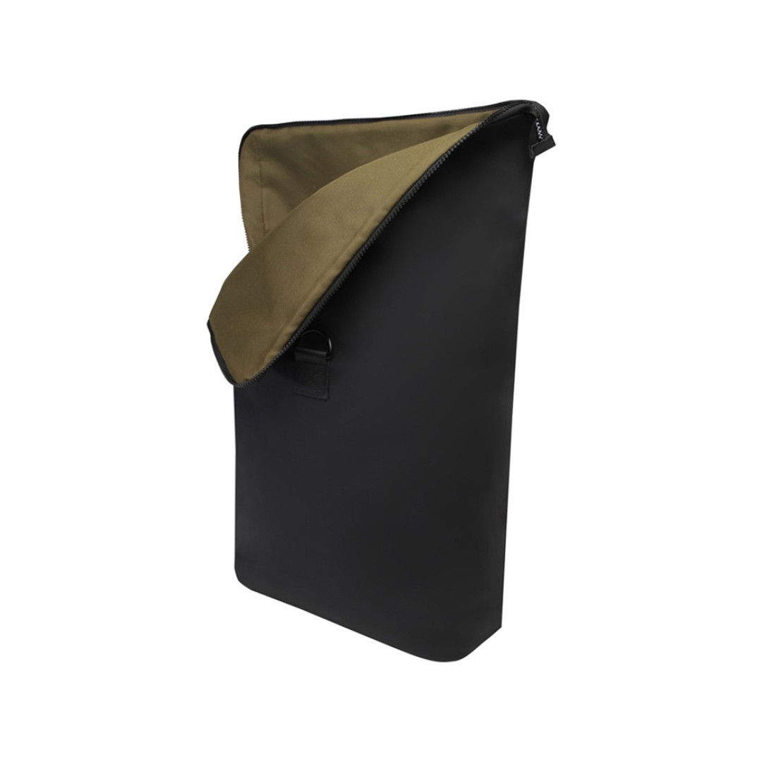 Рюкзак для ноутбука 15,6" Turner объемом 12 л со сворачивающимся верхом, изготовленный из переработанных материалов по стандарту GRS - сплошной черный