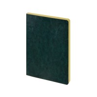 Ежедневник недатированный А5 "Megapolis Nebraska Flex", зеленый с золотым обрезом
