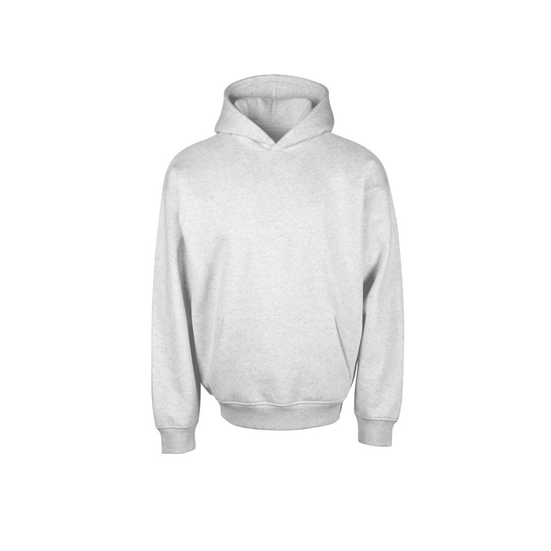 Толстовка с капюшоном оверсайз «Berlin» унисекс, белый меланж