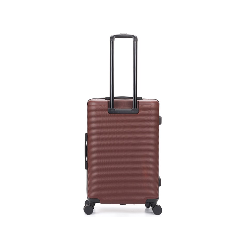 Чемодан TORBER Onego, бордовый, ABS-пластик, 79,5 х 51 х 29 см, 103 л