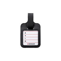 Бирка для багажа WENGER, черная, полиуретан, 9 x 14 x 1 см