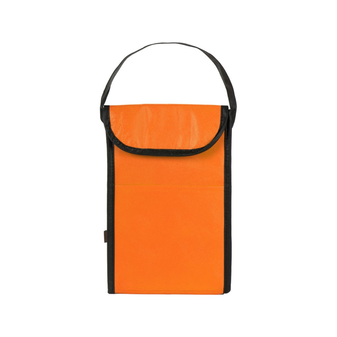 Сумка-холодильник Reviver на липучке из нетканого переработанного материала, оранжевый