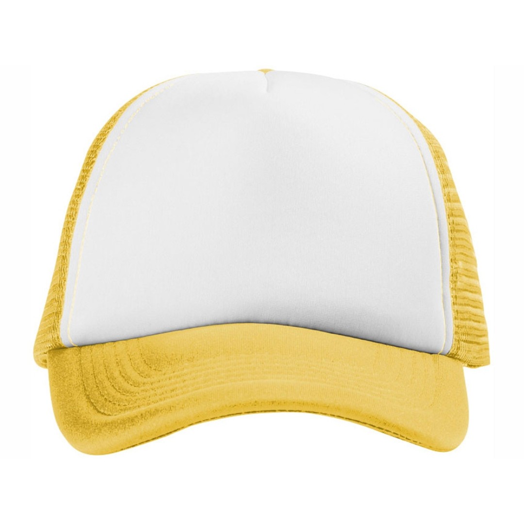 Бейсболка "Trucker", желтый/белый