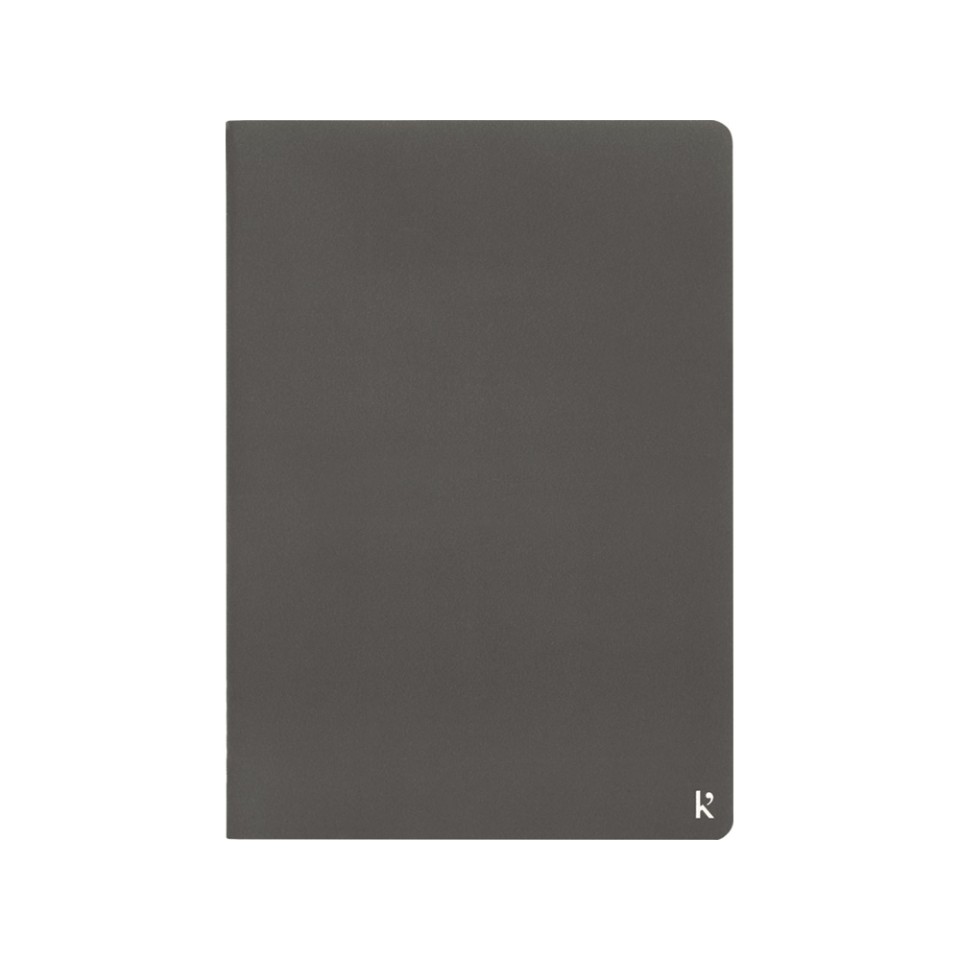 Комплект из двух блокнотов Karst формата A5 с листами из каменной бумаги, slate grey