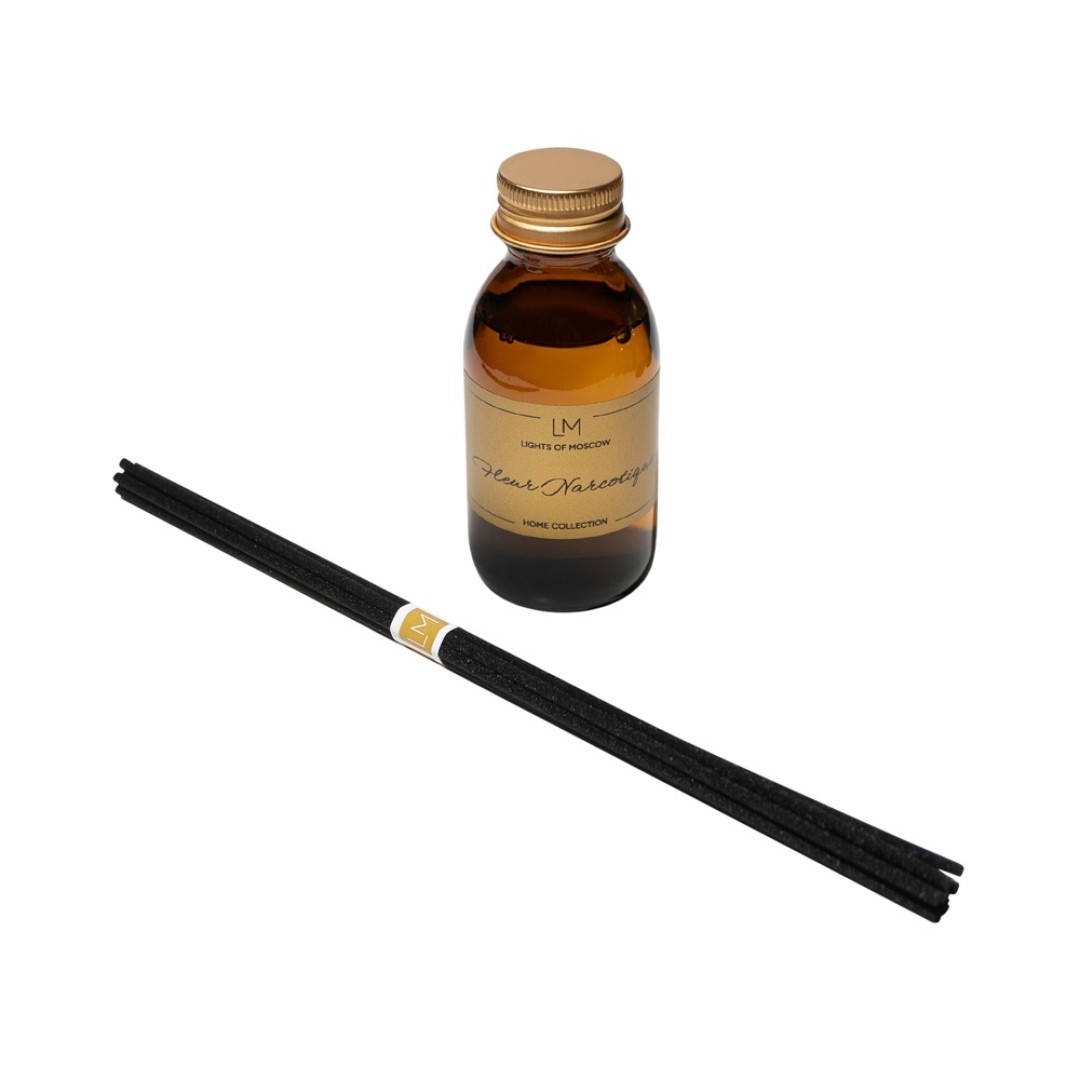 Ароматический диффузор с палочками, флер: личи и пион, мох, 100 мл