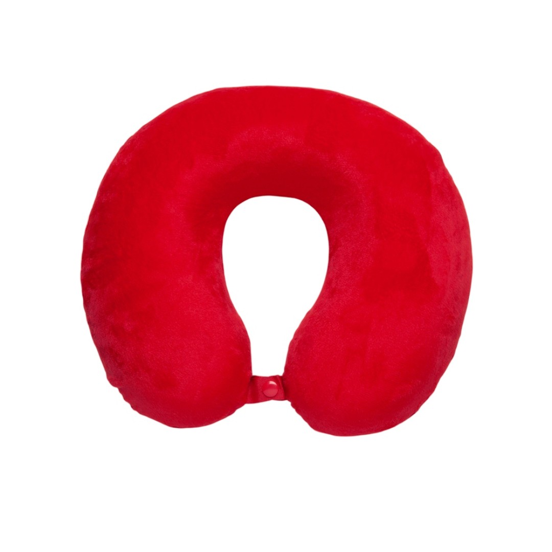 Подушка Basic из микрофибры с эффектом памяти U-shape, красный NEW