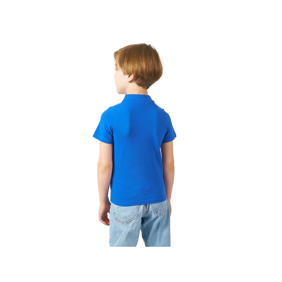 Рубашка поло "First" детская, классический синий