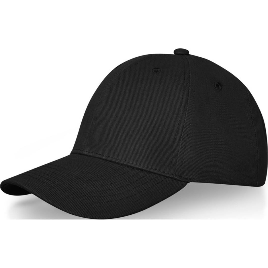 Бейсболка Davis, 6 панелей, черный