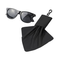 Очищающая салфетка «Neat» из микрофибры в чехле, черный