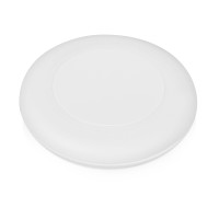 Беспроводное зарядное устройство со встроенным кабелем 2-в-1 "Disc", белый