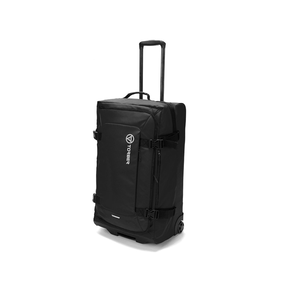Сумка на колесах TORBER Mobi, чёрный, полиэстер 900D с PU покрытием, 70 х 41 х 28,5 см, 81 л
