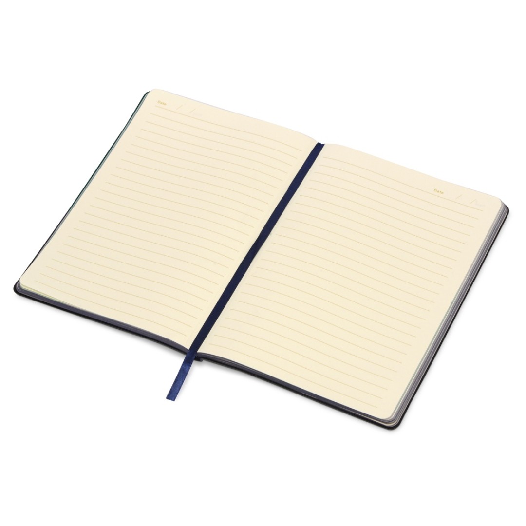 Блокнот А5 «Fabrizio», 80 листов, цветной срез, темно-синий