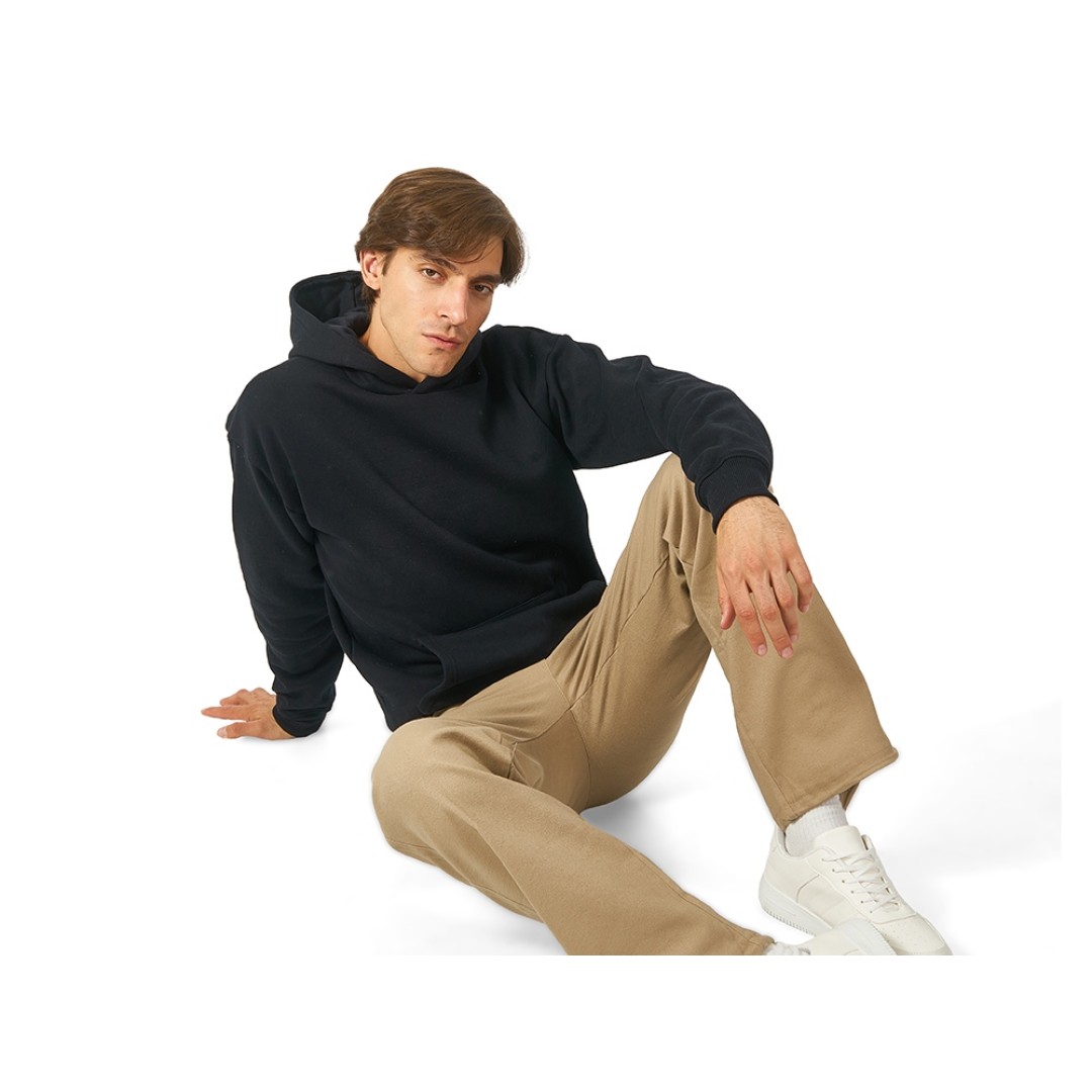 Толстовка с капюшоном оверсайз «Berlin» унисекс, черный