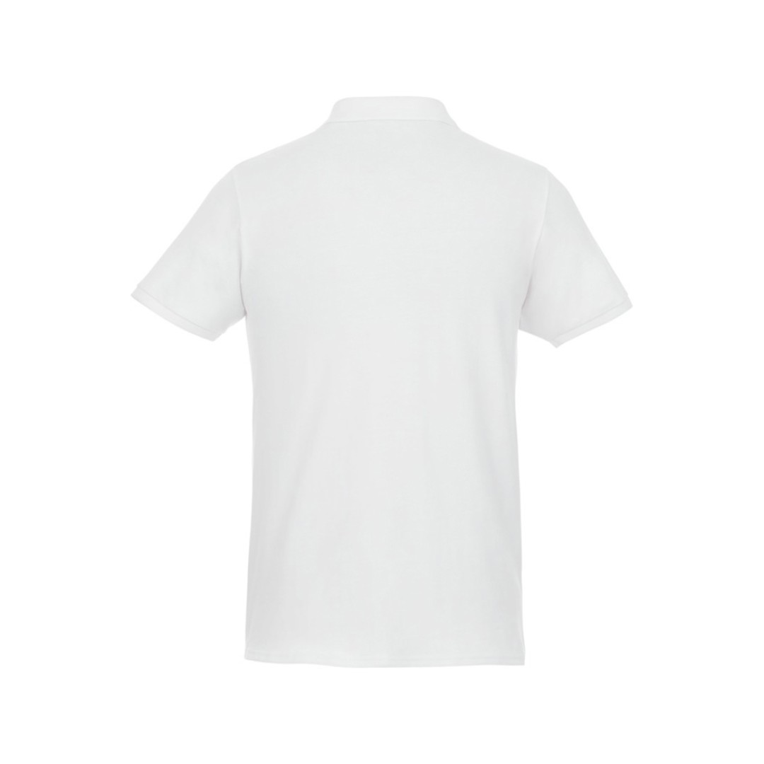 Мужское поло Beryl из переработанных органических материалов с коротким рукавом, белый