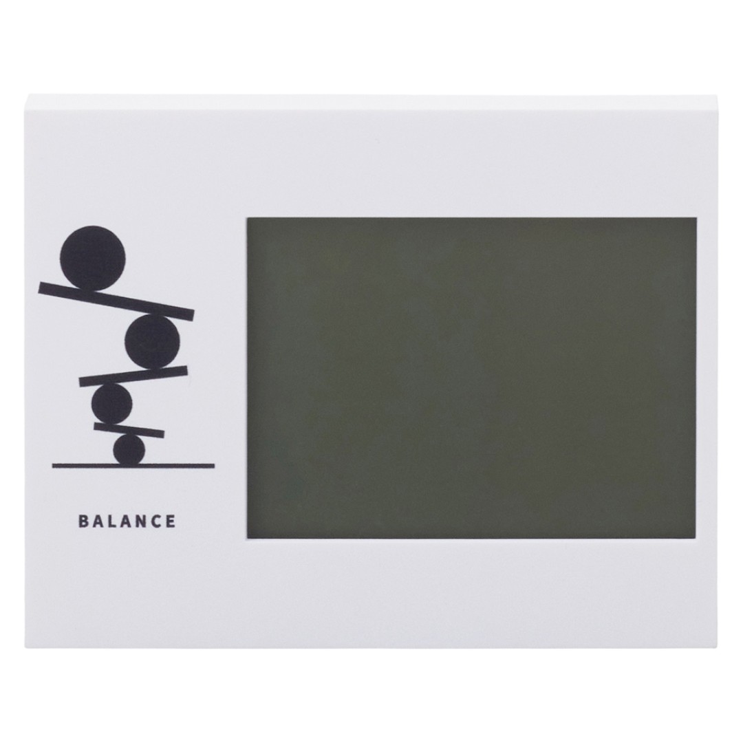 Настольные электронные мультифункциональные часы "Rotatio" с подсветкой, белый (уф печать)