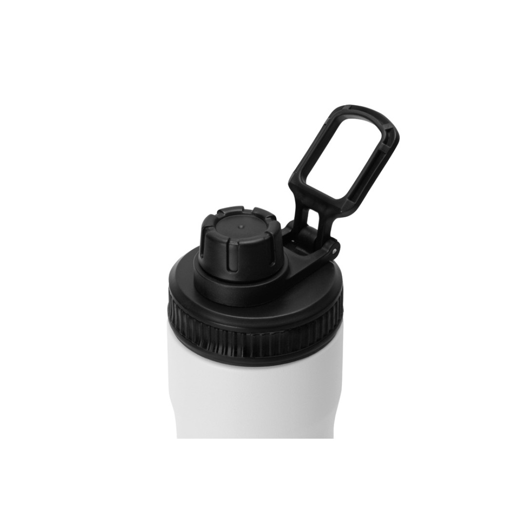 Бутылка для воды «Supply» Waterline, нерж сталь, 850 мл, белый/черный