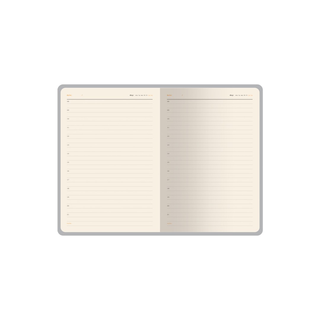 Ежедневник недатированный А5 «Boston», синий (серый обрез)