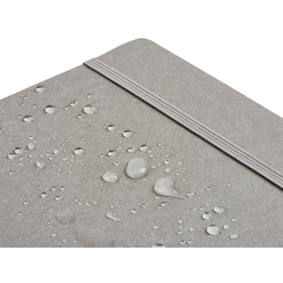 Блокнот из моющегося крафта и каменной бумаги А5 "Fleekstone", гибкая обложка, серый (Р)