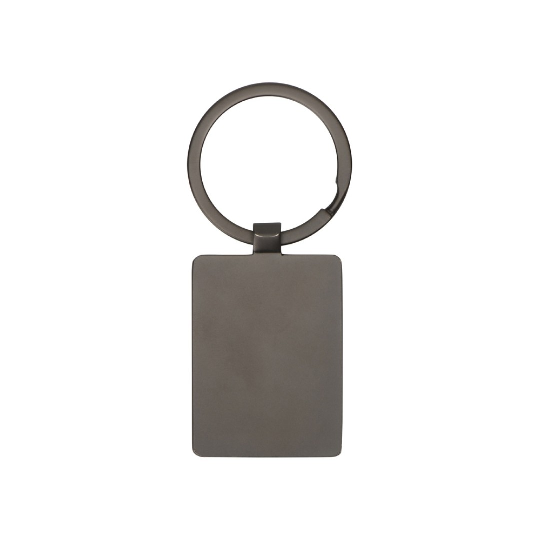 Брелок из темного металла и дерева "Timber", черный/темно-коричневый