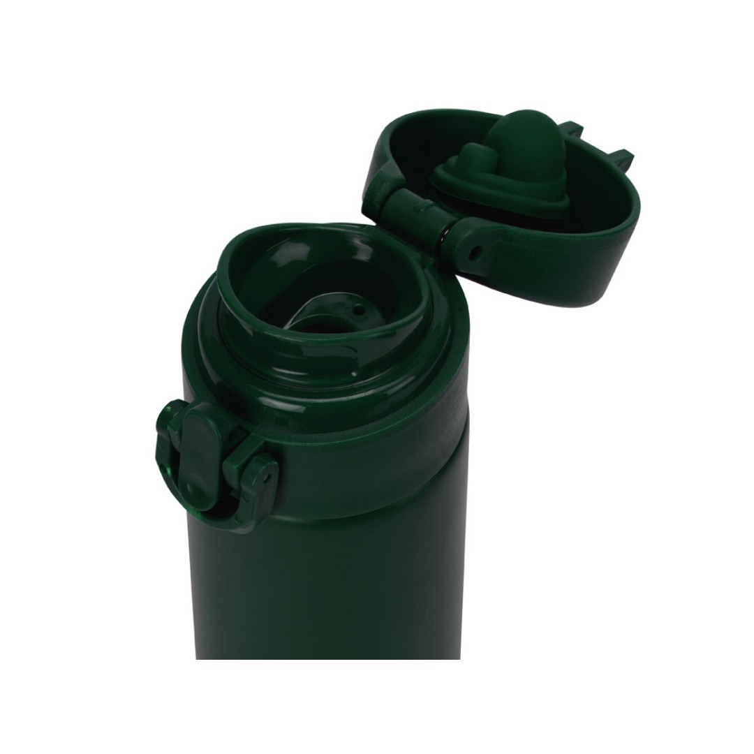 Вакуумная герметичная термокружка «Inter», глубокий зеленый, нерж. сталь