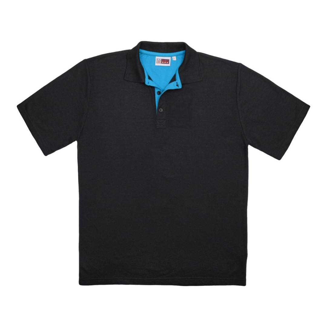 Рубашка поло "Solo" мужская, аква